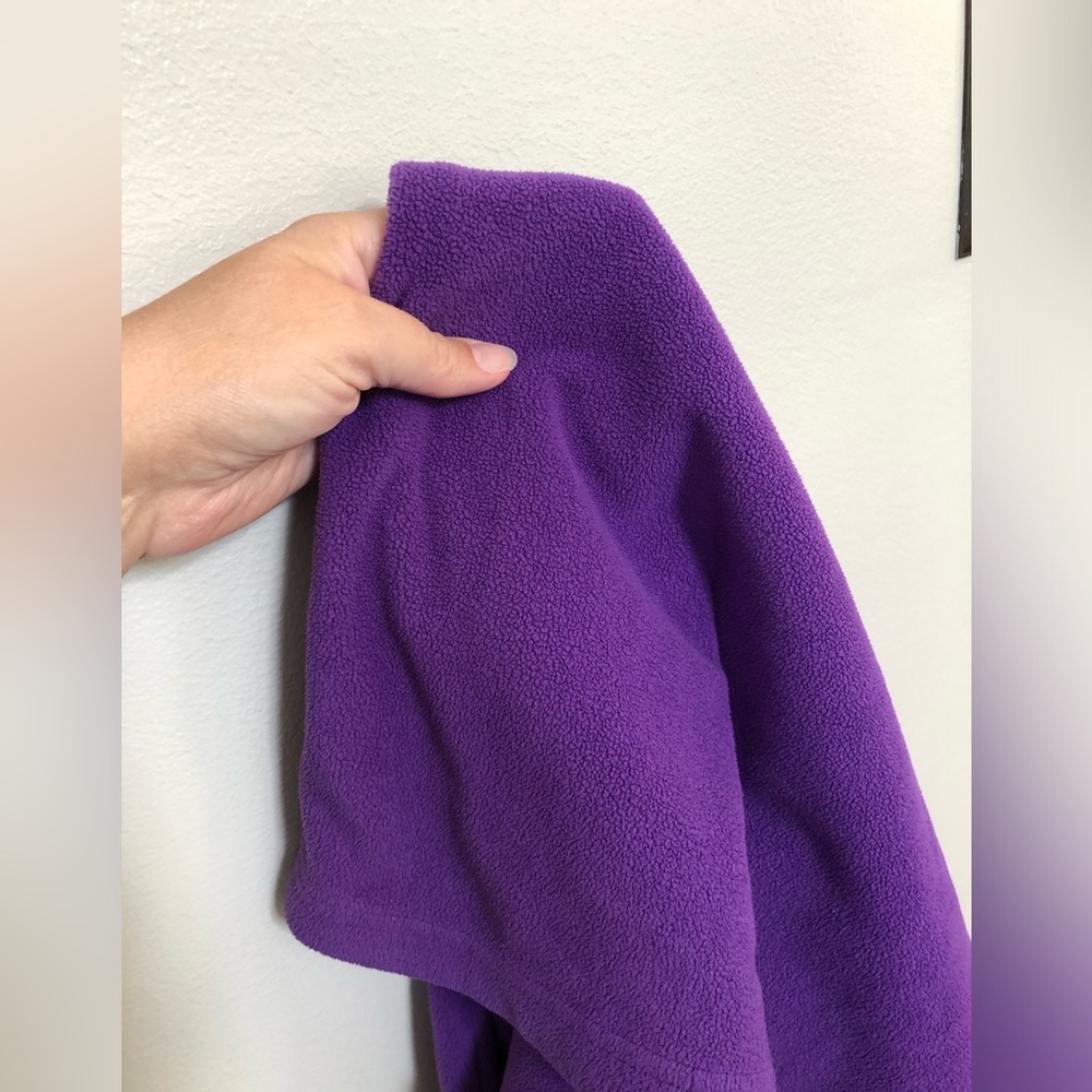 Hanna Andersson Girls 10 Purple Oversized Fleece Hooded Sweatshirt w/Pockets - Picture 11 of 11